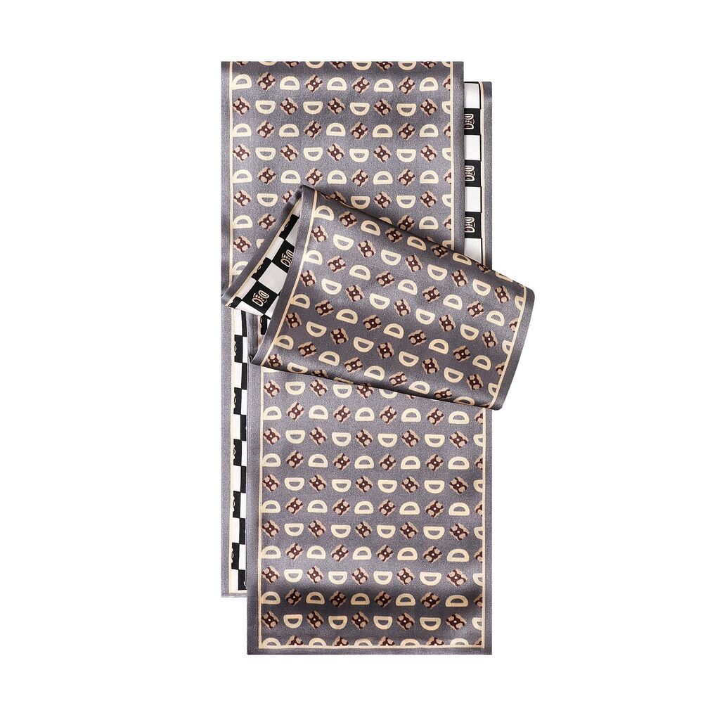 3789 Unisex 100% Mulberry Silk Skinny Scarf, All-Season Long Silk Ribbon &